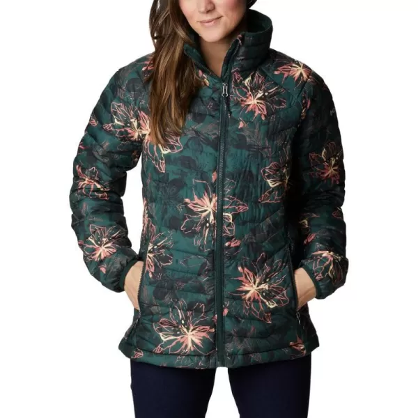 Columbia Womens Powder Lite JacketSpruce Aurelian Print