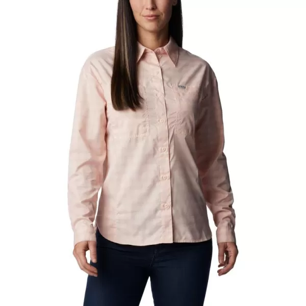 Columbia Womens Silver Ridge Utility Patterned Long Sleeve ShirtPeach BlossomPeak Plaid