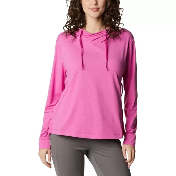 Columbia Womens Slack Water Knit HoodieWild Fuchsia Heather