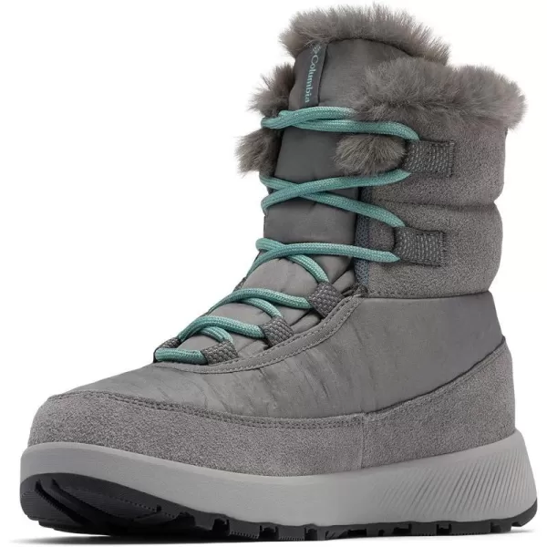 Columbia Womens Slopeside Peak Luxe Snow ShoeCity GreyDusty Green