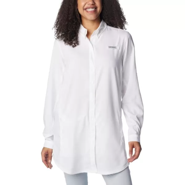 Columbia Womens Standard Tamiami Long Sleeve TunicWhite