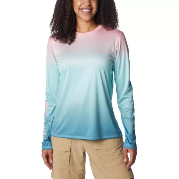 Columbia Womens Standard Tidal Tee PFG Palm RiseSorbet GradientPalm Rise