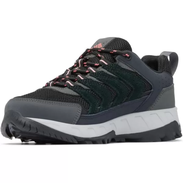 Columbia Womens Strata Trail Low Hiking ShoeBlackJuicy