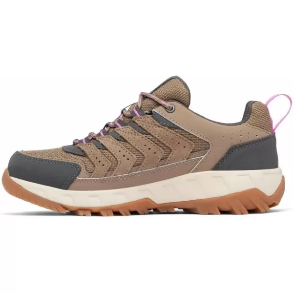 Columbia Womens Strata Trail Low Waterproof Hiking ShoeWet SandBerry Patch