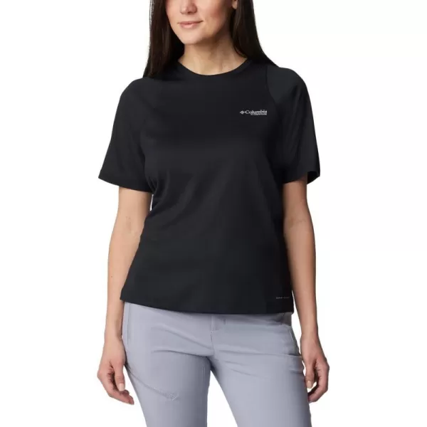 Columbia Womens Summit Valley Short Sleeve CrewBlack