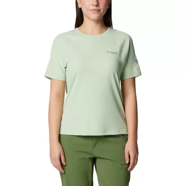 Columbia Womens Summit Valley Short Sleeve CrewSage Leaf