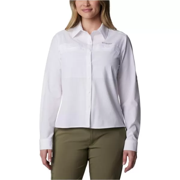 Columbia Womens Summit Valley Woven Long Sleeve ShirtWhite