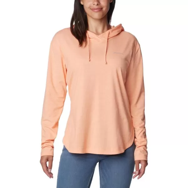 Columbia Womens Sun Trek Hooded PulloverApricot Fizz Heather