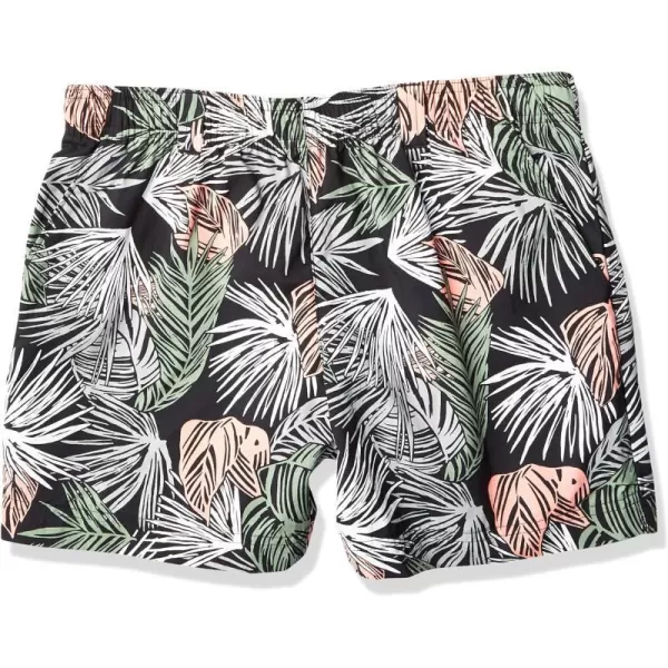 Columbia Womens Super Backcast Water ShortBlack Feathery Leaves Print