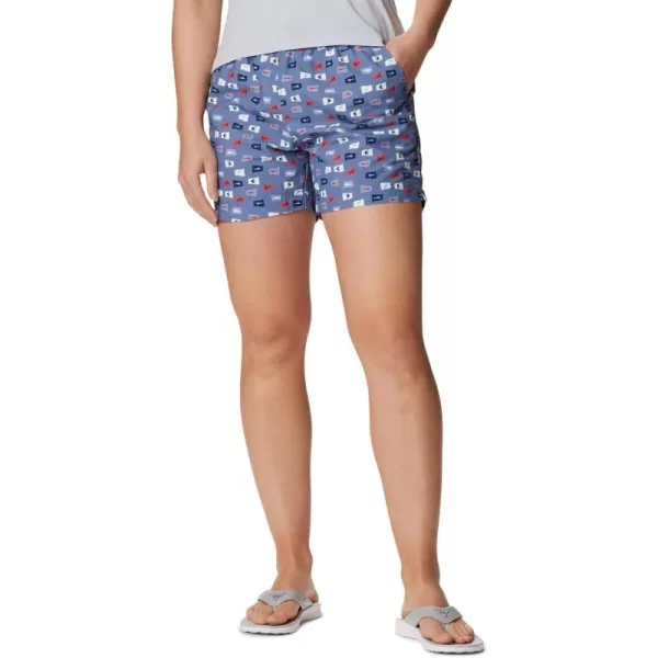 Columbia Womens Super Backcast Water ShortBluestoneFlags Up