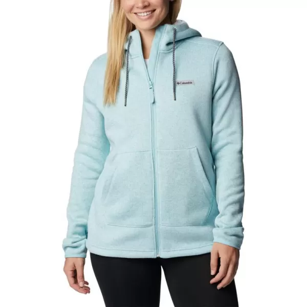 Columbia Womens Sweater Weather Sherpa Full ZipAqua Haze Heather