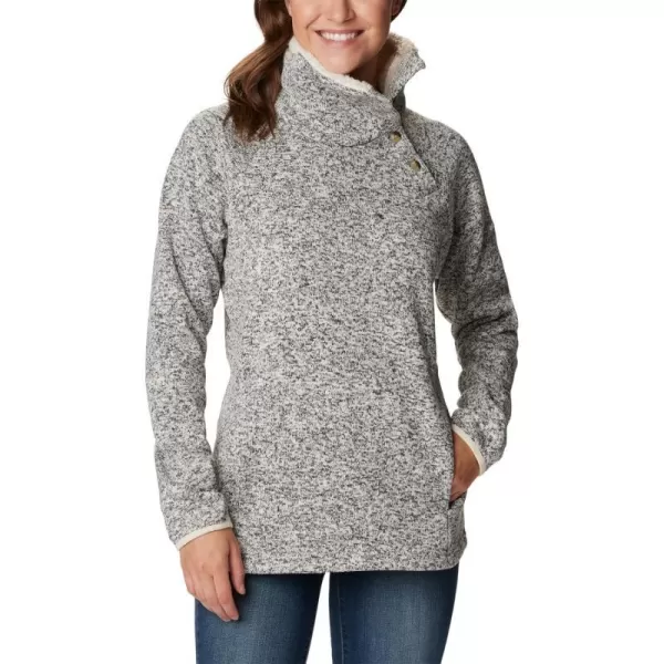 Columbia Womens Sweater Weather Sherpa Hybrid PulloverChalk Heather