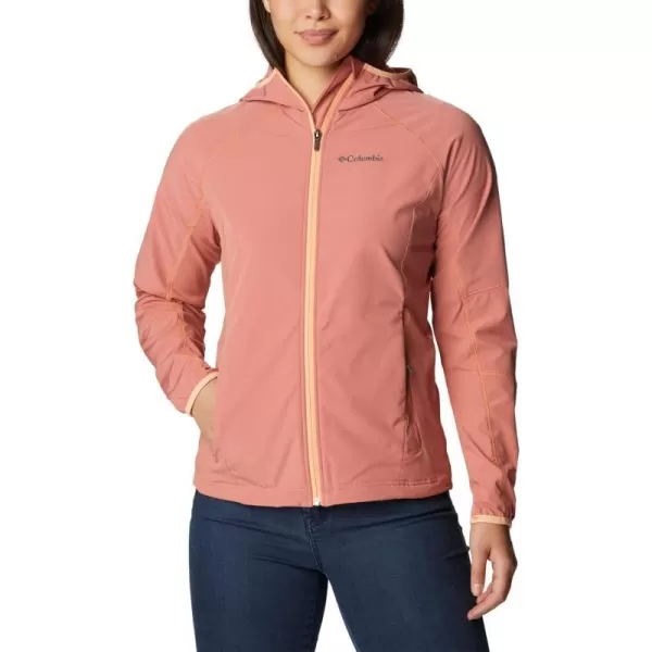 Columbia Womens Sweet As Softshell HoodieDark Coral