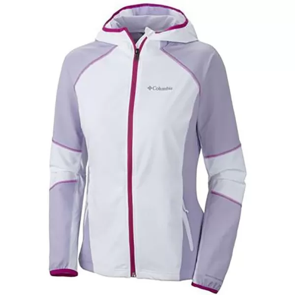 Columbia Womens Sweet As Softshell HoodieWhiteWhitened Violet