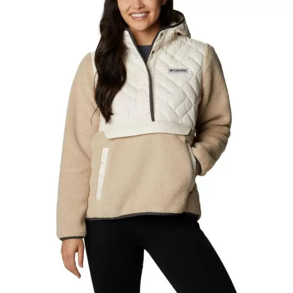 Columbia Womens Sweet View Fleece Hooded PulloverChalk Ancient Fossil