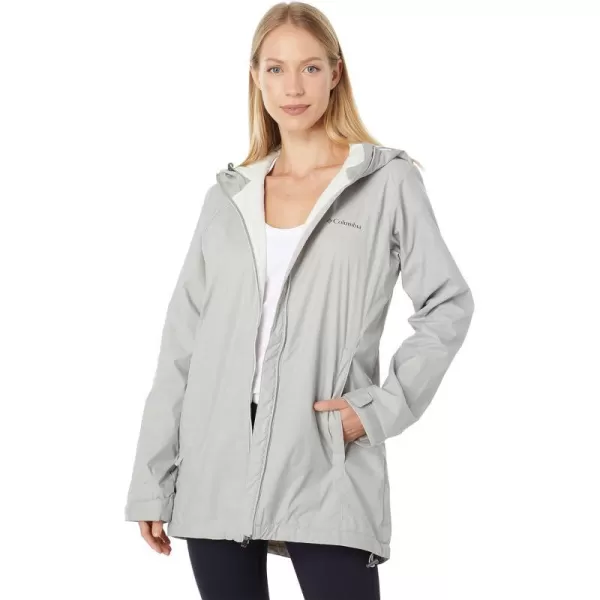 Columbia Womens Switchback Lined Long JacketFlint GreyChalk Lining