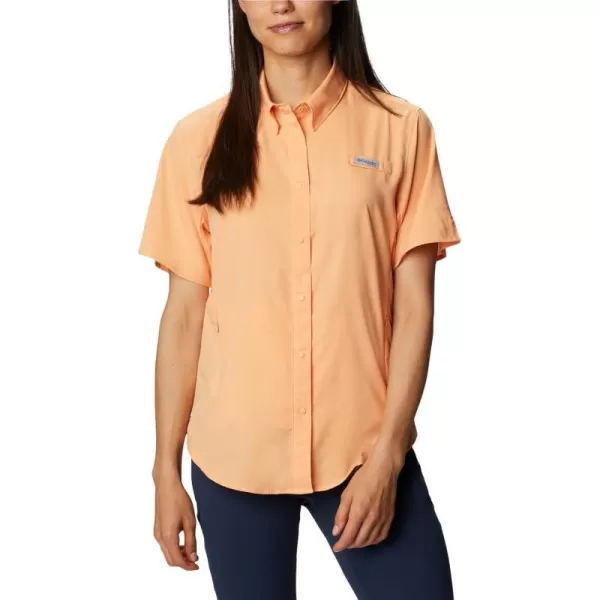 Columbia Womens Tamiami II Plus Size Short Sleeve ShirtLight Juice