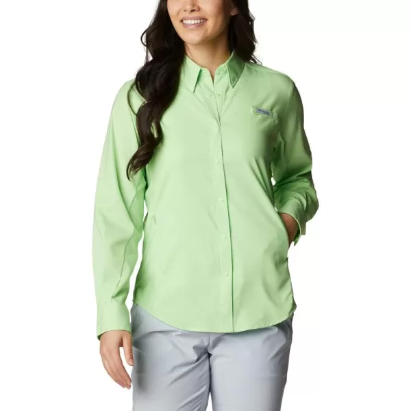 Columbia Womens Tamiami Ii Long Sleeve ShirtLime Glow