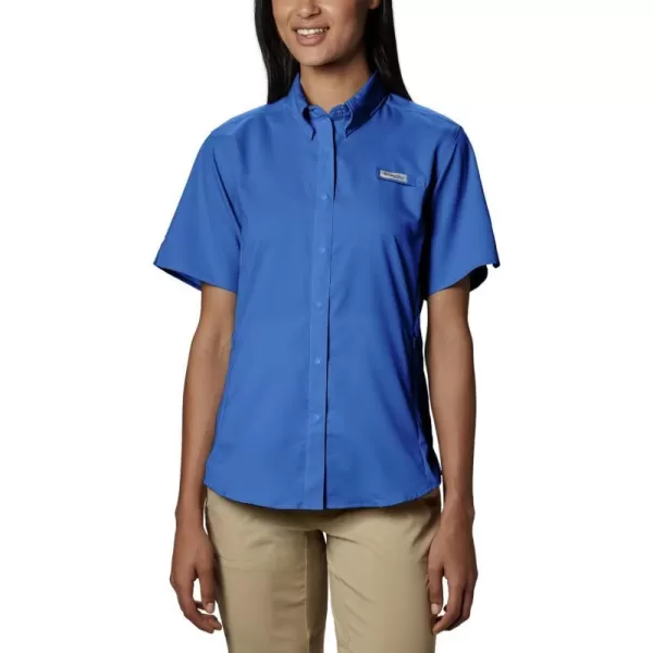 Columbia Womens Tamiami Ii Short Sleeve ShirtBlue Macaw