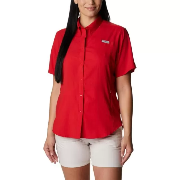 Columbia Womens Tamiami Ii Short Sleeve ShirtRed Spark