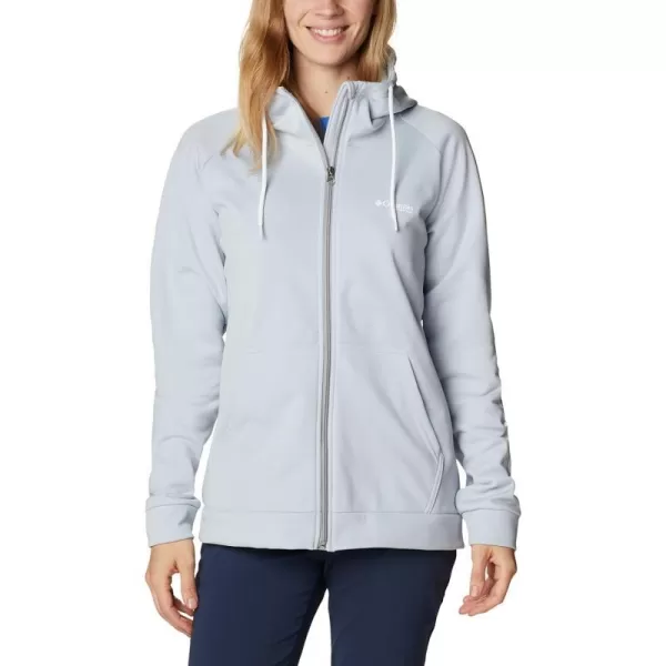 Columbia Womens Tidal Fleece Fz HoodieCirrus GreyWhite