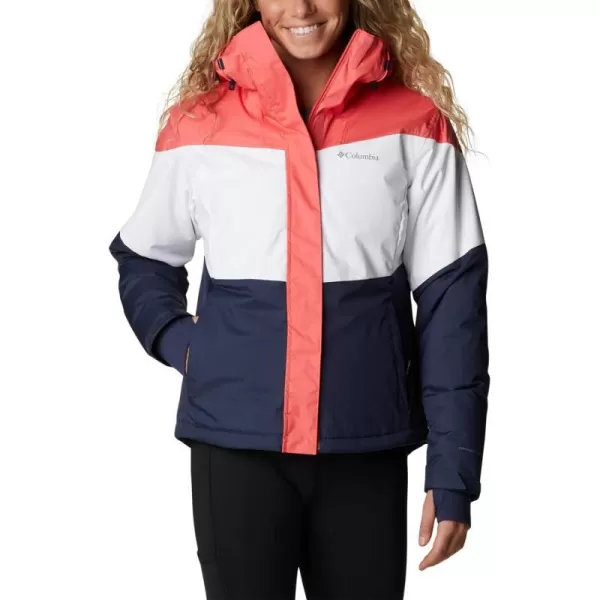 Columbia Womens Tipton Peak Ii Insulated JacketBlush PinkWhiteNocturnal