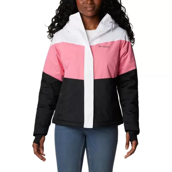 Columbia Womens Tipton Peak Ii Insulated JacketWhite Camellia Rose Black