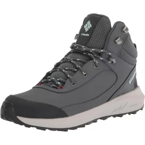 Columbia Womens Trailstorm Peak Mid Hiking ShoeGraphiteIcy Morn