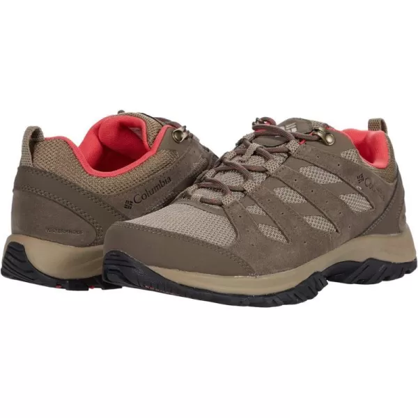 Columbia Womens Trailstorm Peak Mid Hiking ShoePebbleRed Coral