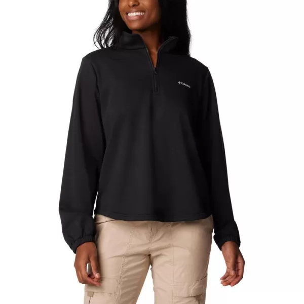 Columbia Womens Trek French Terry Half Zip UpdateBlack