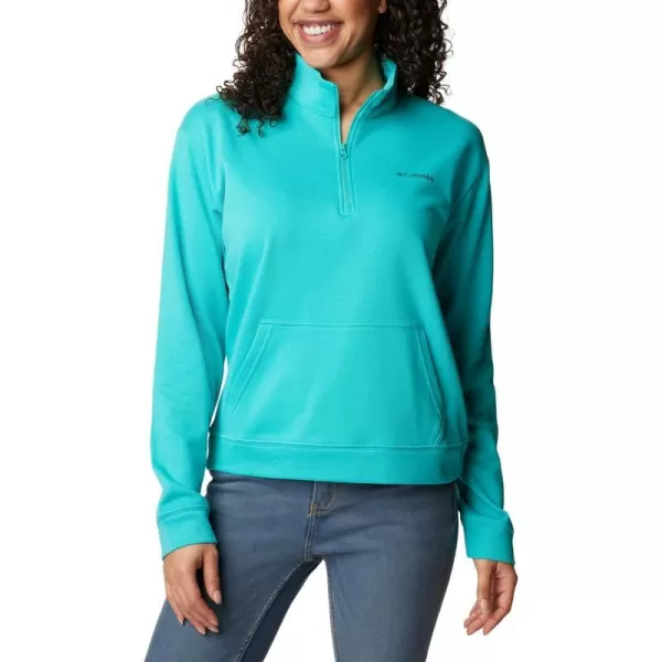 Columbia Womens Trek French Terry Half ZipBright Aqua