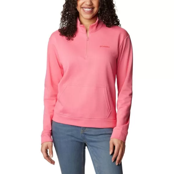 Columbia Womens Trek French Terry Half ZipCamellia Rose