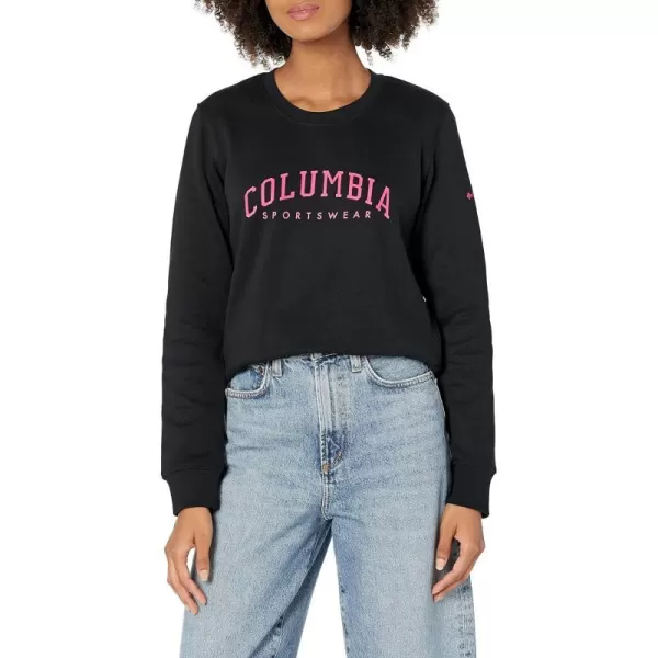 Columbia Womens Trek Graphic CrewBlackCsc Collegiate