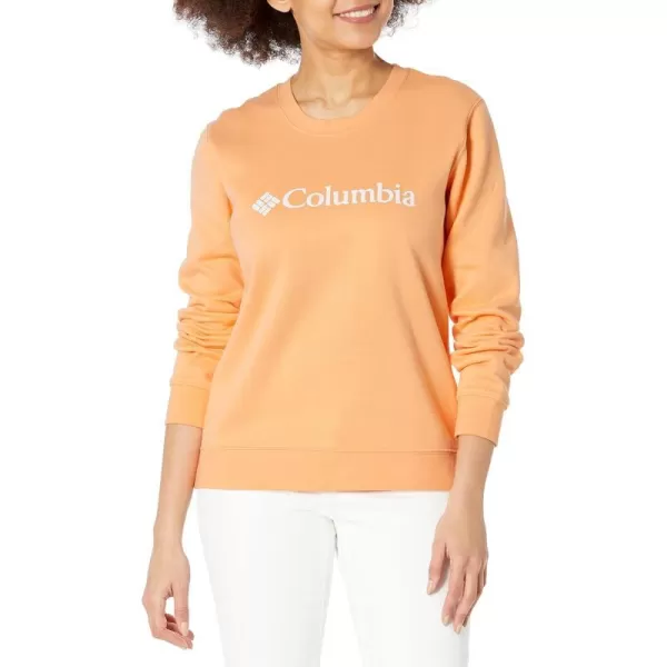 Columbia Womens Trek Graphic CrewPeachWhite Logo