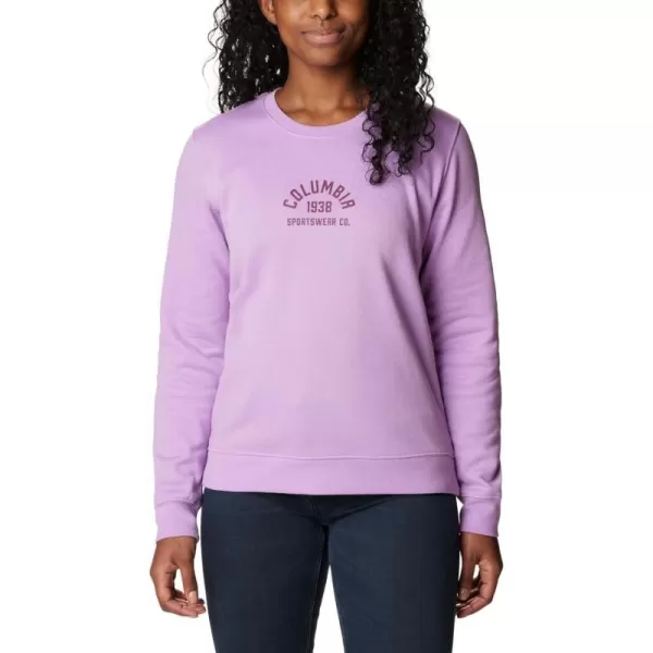 Columbia Womens Trek Graphic CrewPurple