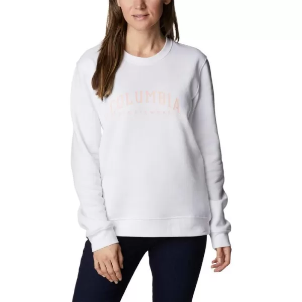 Columbia Womens Trek Graphic CrewWhiteCsc Collegiate