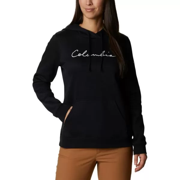 Columbia Womens Trek Graphic HoodieBlackScript Logo