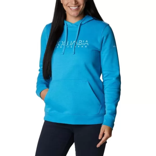 Columbia Womens Trek Graphic HoodieBlue ChillColumbia Stencil