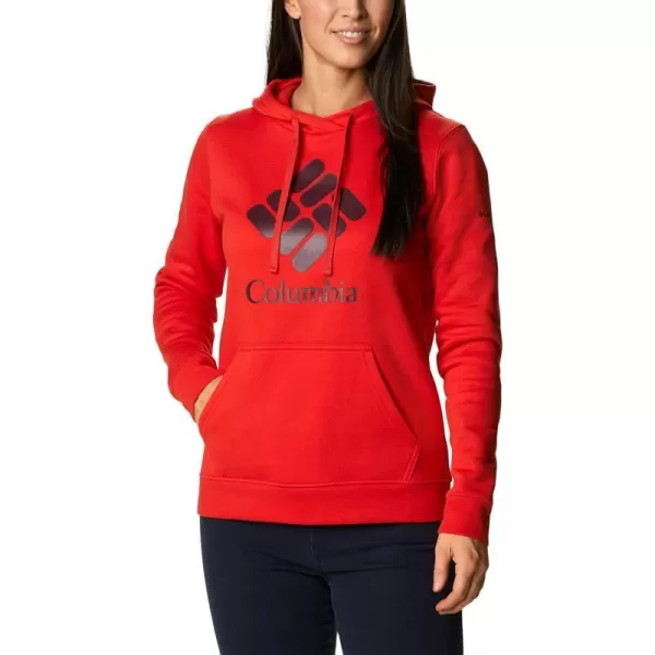 Columbia Womens Trek Graphic HoodieBold OrangeStacked Gem