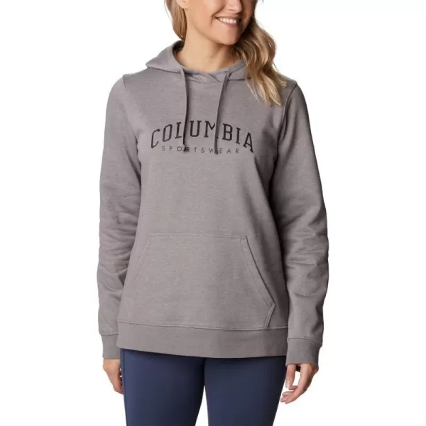 Columbia Womens Trek Graphic HoodieLight Grey HeatherCsc Collegiate