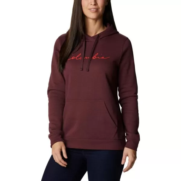 Columbia Womens Trek Graphic HoodieMalbecScript Logo