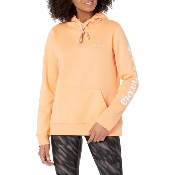 Columbia Womens Trek Graphic HoodiePeachWhite Logo