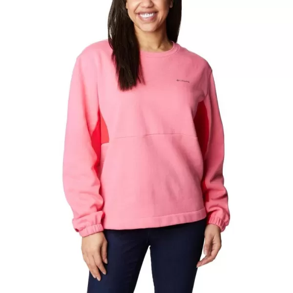 Columbia Womens Trek II Colorblock CrewCamellia Rose Red Lily