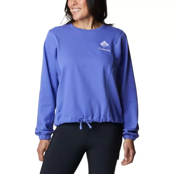 Columbia Womens Trek Seasonal Ft CrewPurple LotusPurple Tint Csc Stacked Logo