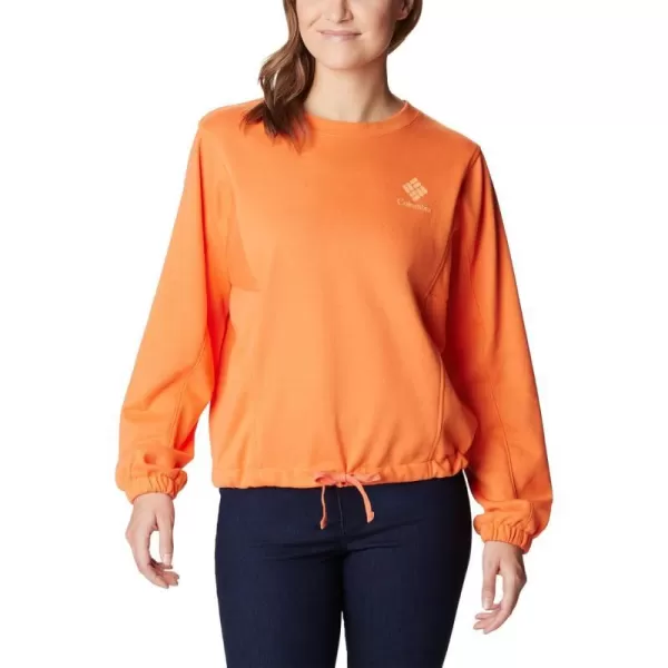 Columbia Womens Trek Seasonal Ft CrewSunset OrangePeach Csc Stacked Logo