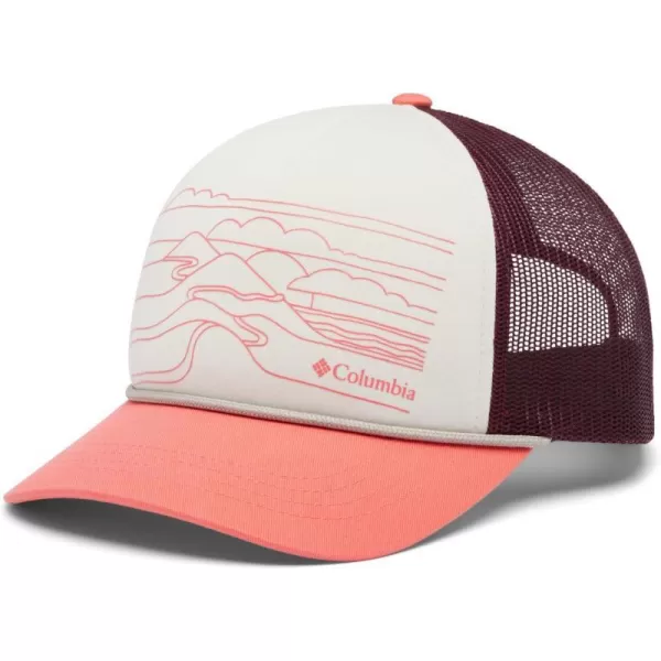 Columbia Womens Trucker Snap BackChalkJuicySpiceHand Drawn Sunny