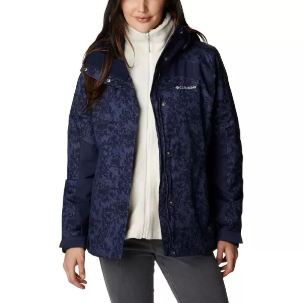 Columbia Womens Tunnel Falls Interchange JacketDark Nocturnal Florescence Print