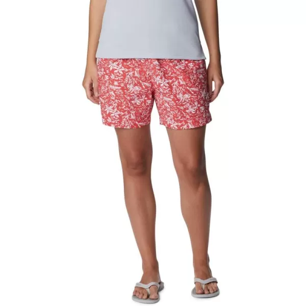 Columbia Womens W Super Backcast Water ShortRed Hibiscus Kona