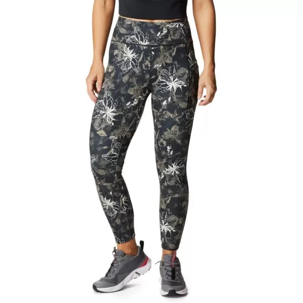 Columbia Womens Weekend Adventure 78 LeggingBlack Aurelian Print