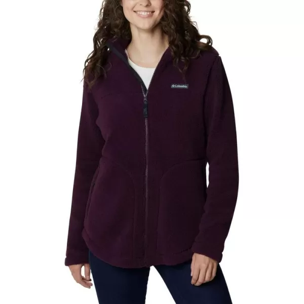 Columbia Womens West Bend Full ZipBlack Cherry